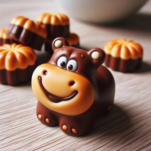 Digital Photo Art of “Digital Photo Art of "Kinder Happy Hippo Cacao Chocolate And Hazelnut Bisquit Bars Multipack 5 Pack"“