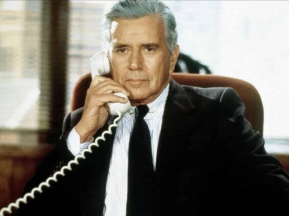 John Forsythe as Blake Carrington in 'Dynasty'.