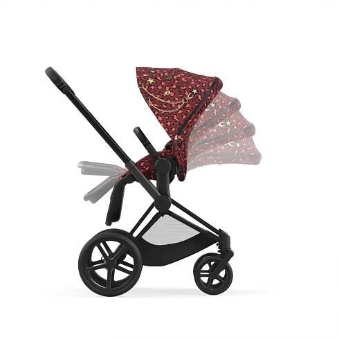 CYBEX Rám Priam 4.0, Seat Pack, Lux Carry Cot + Cloud Z2 i-Size ROCKSTAR 2025 Dark Red : Bibik.cz
