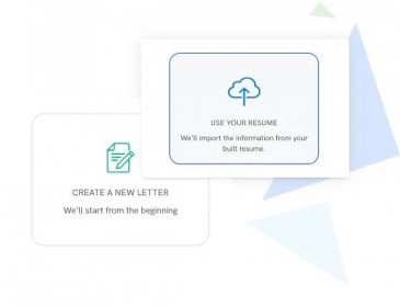 Cover letter maker upload feature