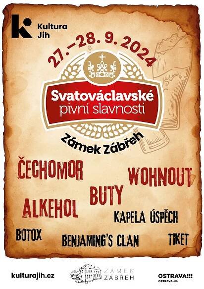 SVATOVÁCLAVSKÉ PIVNÍ SLAVNOSTI 2024 (Kultura) - Zámek Zábřeh Ostrava