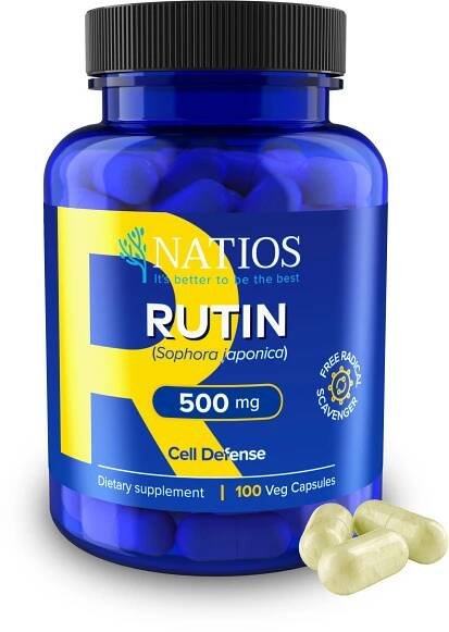 NATIOS Rutin, 500 mg, 100 veganských kapslí