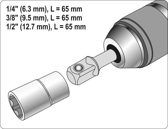 Sada adaptérů SDS+ 1/4", 3/8", 1/2" Yato YT-04686