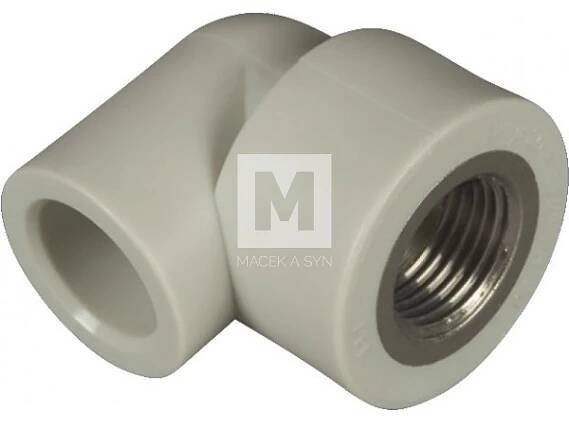 PPR koleno s kovovým závitem vnitřním 20x1/2"