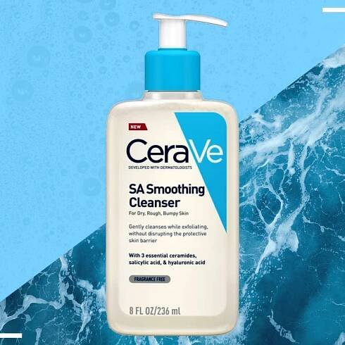 CeraVe’s SA smoothing cleanser cleared up my acne in two weeks