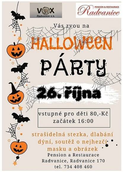 HALLOWEEN PARTY v Radvanicích