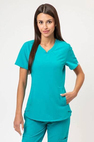 Dámská lékařská halena Uniforms World 518GTKTM Lucy mořsky modrá