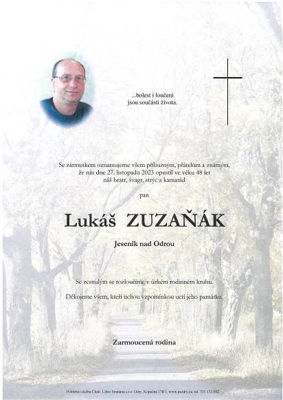 Archiv smutečních oznámení Archivy | Strana 28 z 76 | Pohřební služba Odry, Fulnek a okolí