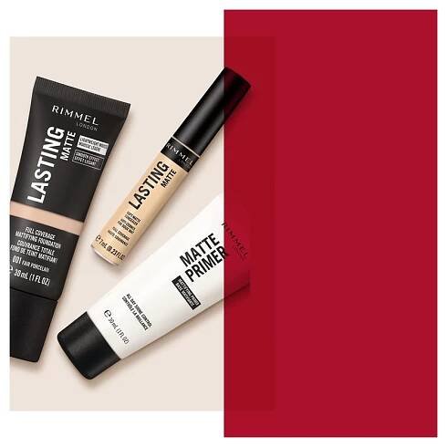 Rimmel Lasting Matte matující make-up odstín 304 Almond 30 ml | Modio.cz