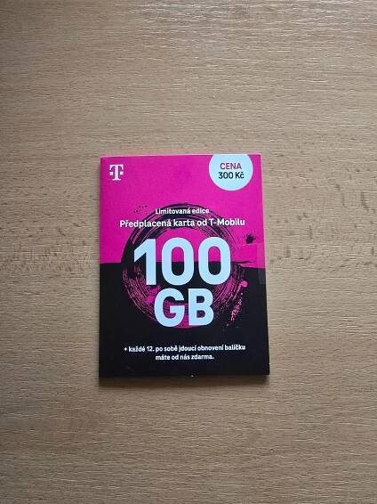 SIM karta T-Mobile 100 GB