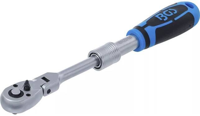 Teleskopická přepínací ráčna, úhlová | 6,3 mm (1/4") | 210 - 250 mm - BGS 25125