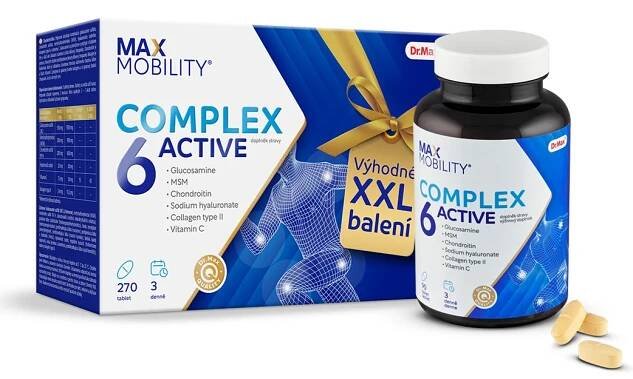 Dr. Max Mobility Complex 6 Active 180 tablet. Výhodné XXL balení.