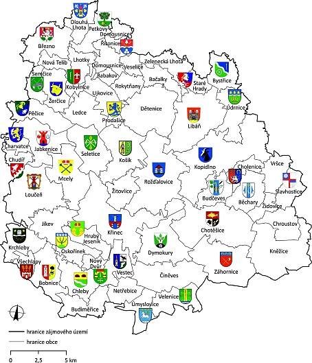 Digitální atlas zaniklých krajin - Symbolika regionů, míst a obcí