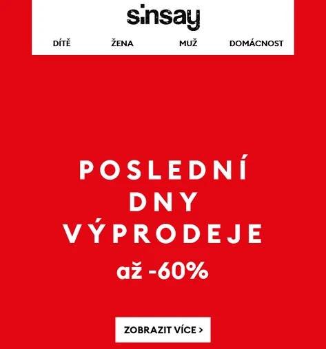 Pospěšte si! ____ Poslední dny výprodeje _