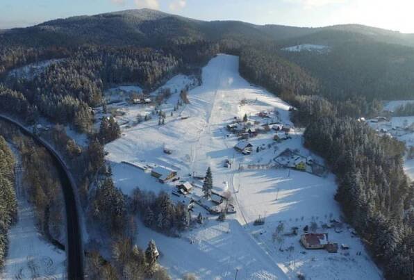 Skiareál u Sachovy studánky v Horní Bečvě