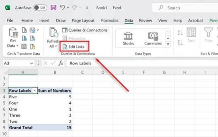 Jak najít externí odkazy v sešitech aplikace Microsoft Excel