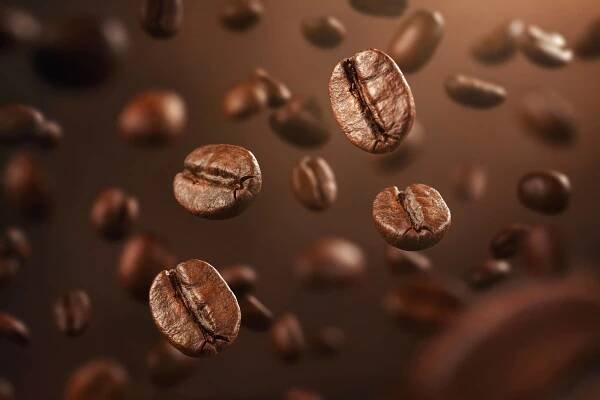 pražená kávová zrna padající - coffee - stock snímky, obrázky a fotky