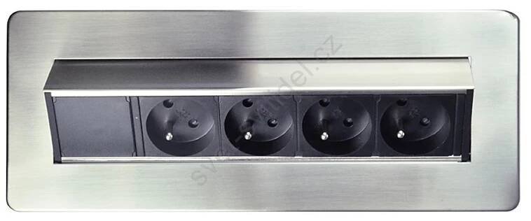 Vestavné zásuvky pro desku stolu 4x230V