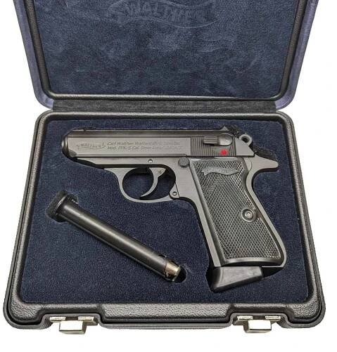 Pistole Walther PPK/S, 9 mm Browning, Černá