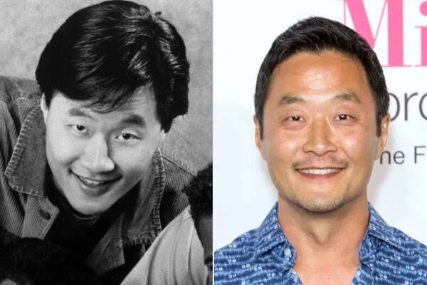 Steve Park in a press photo for ‘In Living Color,’ circa the early 1990s; Steve Park arrives for Hulu’s ‘The Mindy Project’ final season premiere party at the London West Hollywood on Sept. 12, 2017, in West Hollywood, Calif