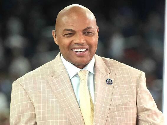 Charles Barkley on air before the NCAA Men's Basketball Tournament Final Four championship game between the Connecticut Huskies and the San Diego State Aztecs on April 03, 2023 in Houston, Texas.