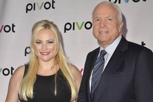 Meghan McCain and her father John in 2013.