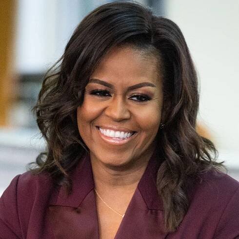 Michelle Obama Gave Her Natural Curls Blonde Ombré Highlights