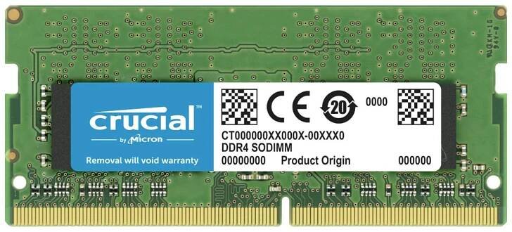 Crucial SO-DIMM CL22 64 GB (2x 32 GB) DDR4 3200 MHz (CT2K32G4SFD832A)