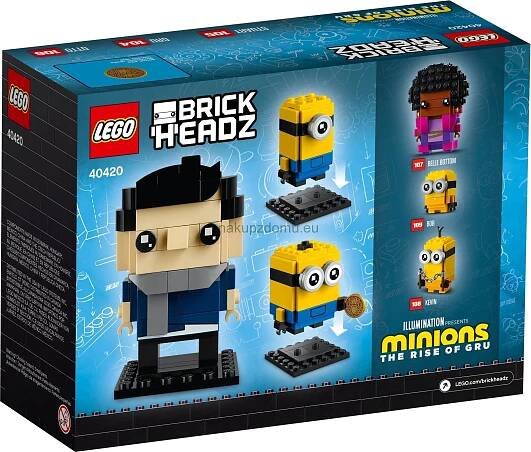 LEGO BrickHeadz 40420 Gru, Stuart a Otto