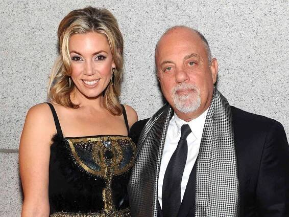 Alexis Roderick and Billy Joel attend the Elton John AIDS Foundation's 12th Annual An Enduring Vision Benefit at Cipriani Wall Street on October 15, 2013 in New York City
