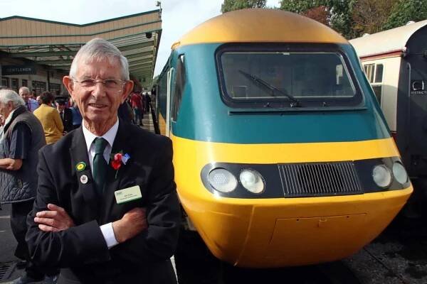 Jeff Cole at End of HSTs Leeds to Swanage railtour