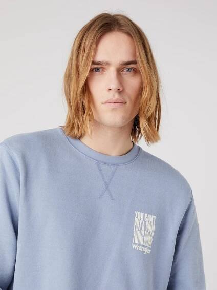 Wrangler - Světle modrá pánská mikina Wrangler | ZOOT.cz