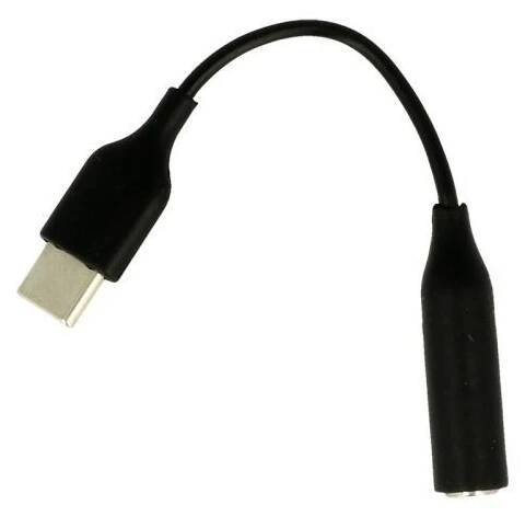 Černý audio adaptér redukce přechodka z USB-C na sluchátkový mini Jack | Aukro