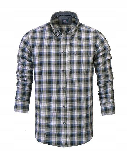 Pánská KOSTKOVANÁ KOŠILE s dlouhým rukávem, bavlněná, regular fit Pako Jeans Kód výrobce KOSZ.D4R LEGATO GR M