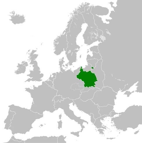 Location of German-occupied Poland