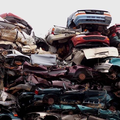 Negligence law, stack of cars