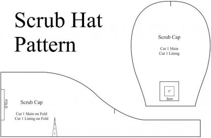 Printable Scrub Hat Pattern