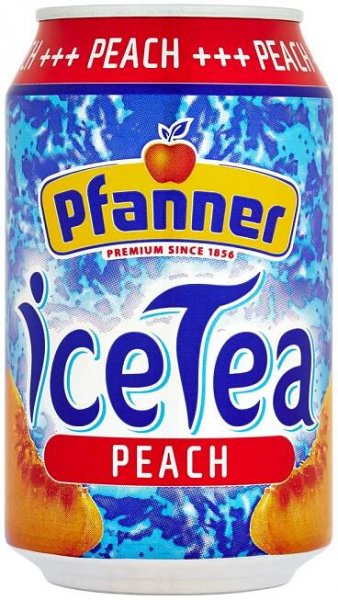 Pfanner Ice Tea Broskev PLECH 0,33l