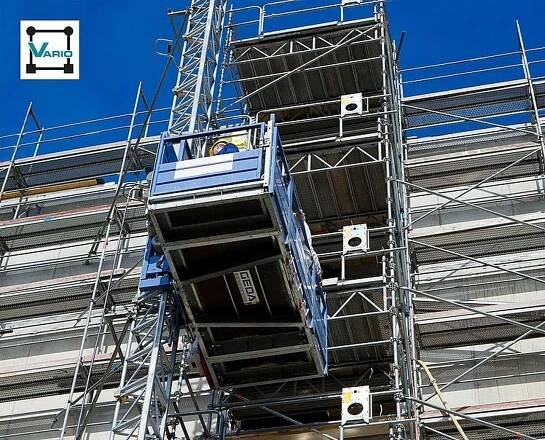 Výtah sloupový GEDA 1200 Z/ZP-2, 400V s plošinou A 1,4 × 2,0 m | PRO-DOMA - Stavebniny PRO-DOMA | Váš dodavatel stavebních