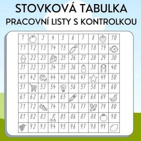 Pracovní listy ke stovkové tabulce - Matematika | UčiteléUčitelům.cz