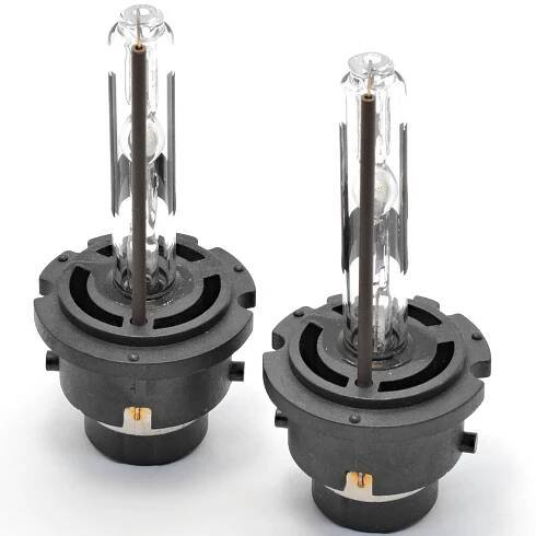 Sada 2 výbojky D2R - 5000K + 2 LED žárovky W5W T10 - Bílá (COB LED)