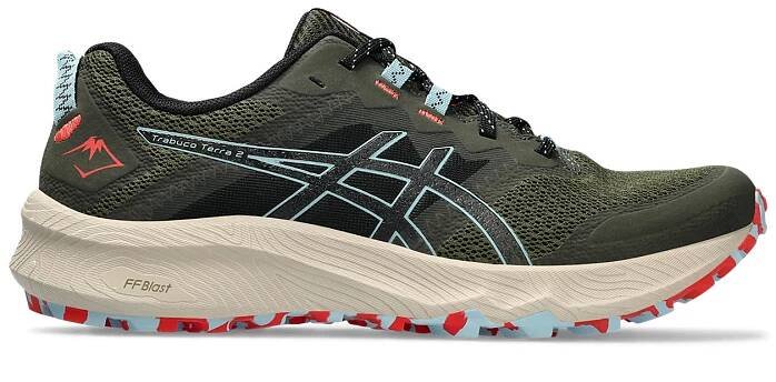 Pánská běžecká obuv Pánská běžecká obuv ASICS TRABUCO TERRA 2 9 Tmavě zelená, Černá, Světle modrá, Béžová