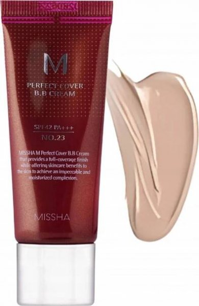 Missha M Perfect Cover BB Cream SPF42/PA+++ No.23 Natural Beige Krycí BB krém s UV filtrem 20 ml