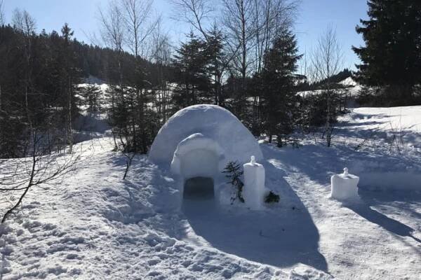 Igloo building in Hittisau - Bregenzerwald in Vorarlberg