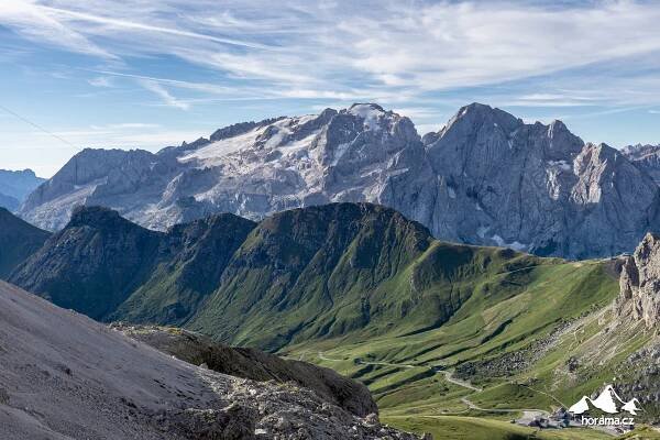 Věže Dolomit a štíty Východních Alp z třítisícového Piz Boè | Horama