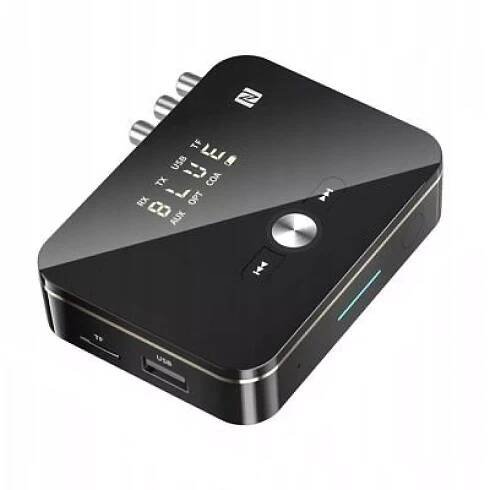 VAORLO M8 Bluetooth 5.0 audio přijímač/vysílač, RCA, TOSLINK, SPDIF, USB, NFC + dálkové ovládání