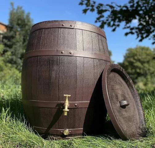ROTO SUD na dešťovou vodu 240 L, s MOSAZNÝM ZÁVITEM pro ventil 3/4", HNĚDÝ