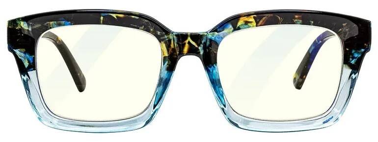 Brýle na počítač GLASSA Blue Light Blocking Glasses PCG 014, +4,00 dio, modrý vzor ...