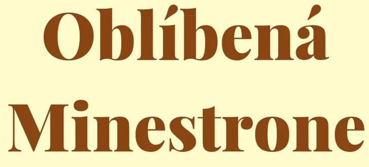 Oblíbená Minestrone recept