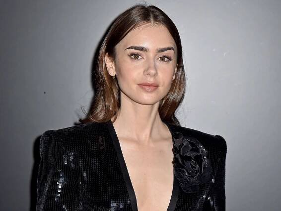 Lily Collins Wore the Most Elegant Low Bun for Her Wedding